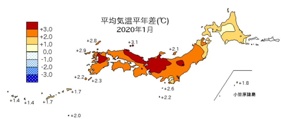 平年 比較 気温